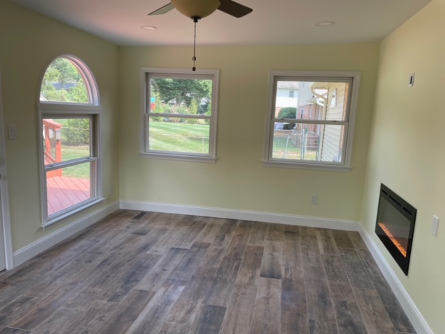 image Sun room with electric fire place sunrise onley MD